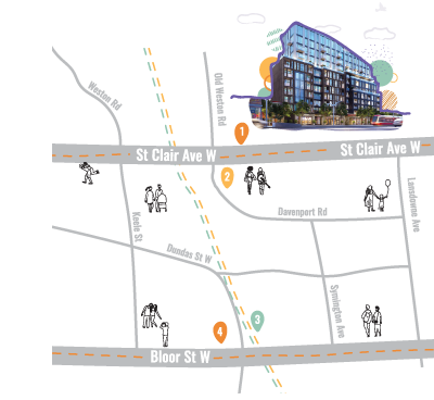 Reunion Crossing neighbourhood map